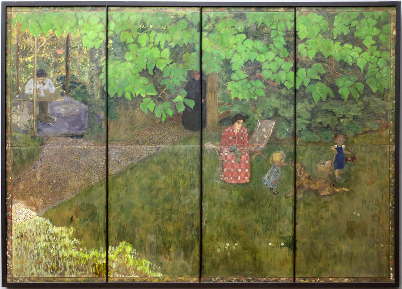 Claud Terrasse's familie i haven - Pierre Bonnard