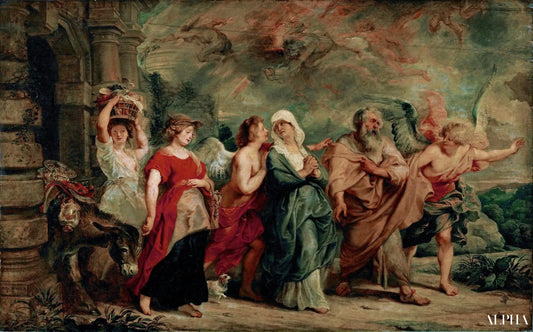 La famille de Lot quitte Sodome - Peter Paul Rubens - Reproductions de tableaux et peintures haut de gamme