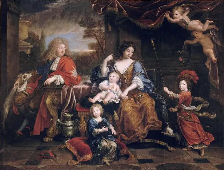 Familien af den Store Dauphin, Louis af Frankrig (1661-1711) - Pierre Mignard