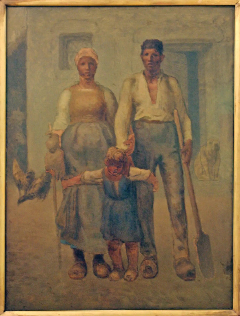 Den landlige familie - Jean-François Millet