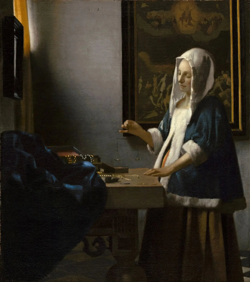 Kvinden med vægten - Johannes Vermeer