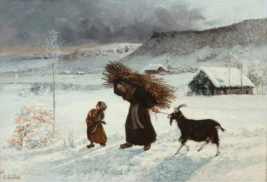 Kvinden med geden eller La Fagotière - Gustave Courbet