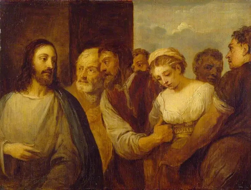 Den utro kvinde (kopi efter Titian) - David Teniers den Yngre