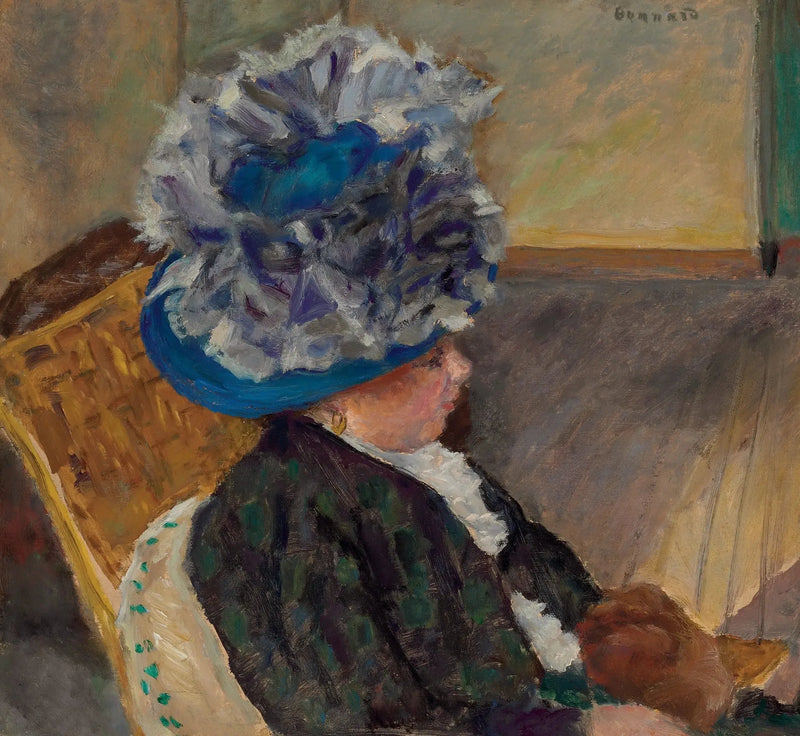 Kvinden med den blå hat - Pierre Bonnard