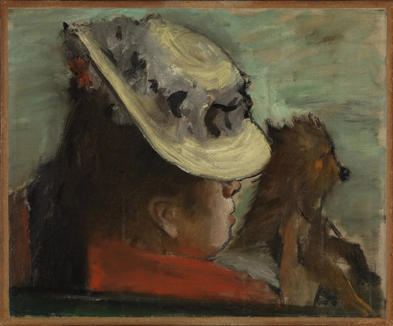 Kvinden med hunden - Edgar Degas