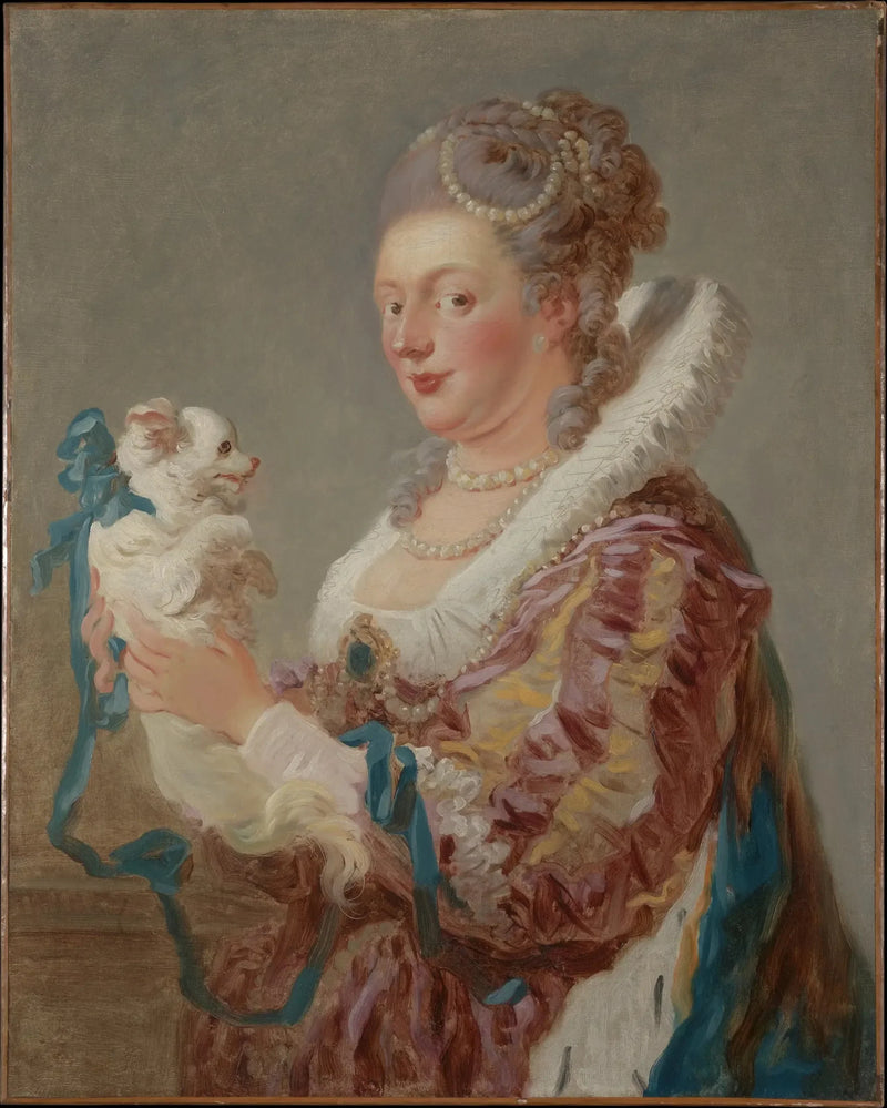 Kvinden med hunden - Jean-Honoré Fragonard