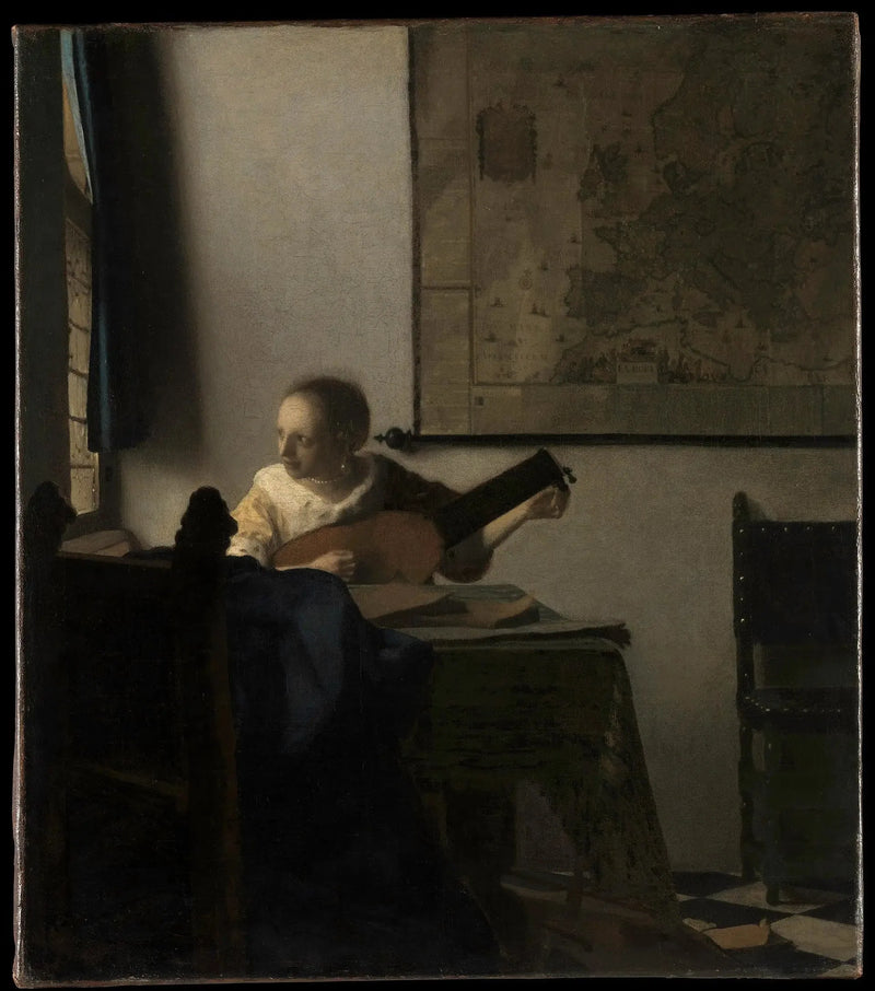 Kvinden med lutten - Johannes Vermeer
