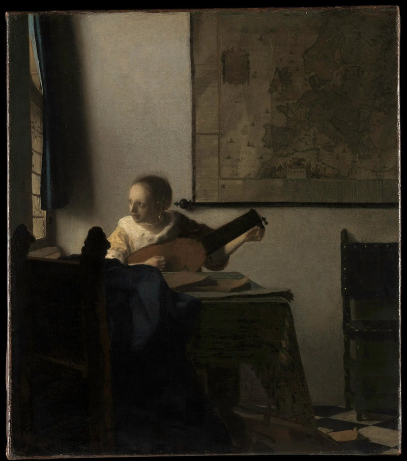 Kvinden med lutten - Johannes Vermeer