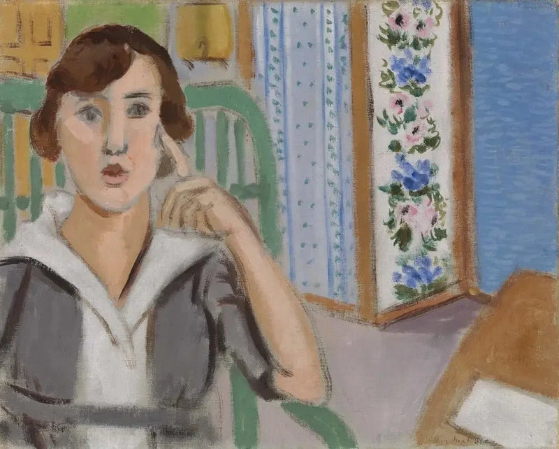 Kvinden ved skærmen - Henri Matisse