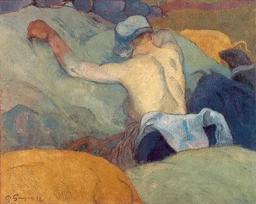 Kvinden med svinene, i fuld varme - Paul Gauguin