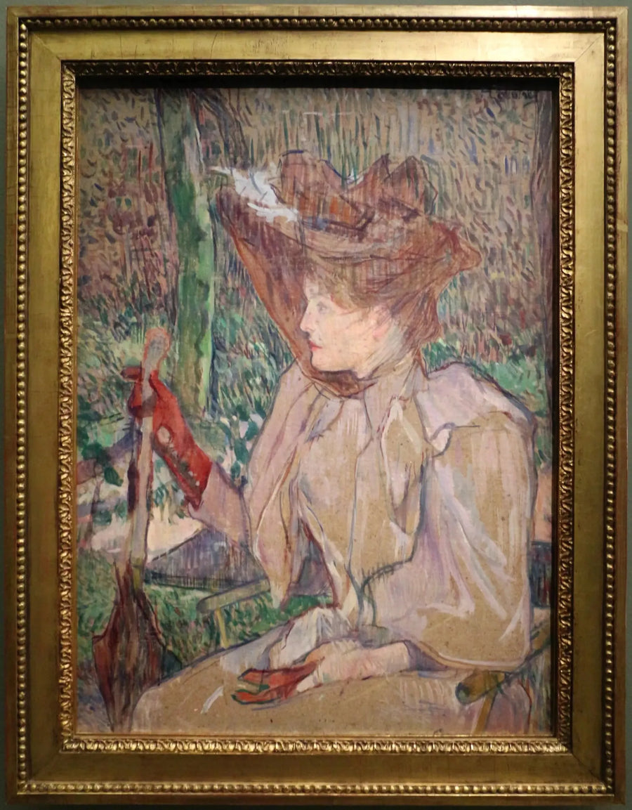 Kvinden med handsker - Henri de Toulouse-Lautrec