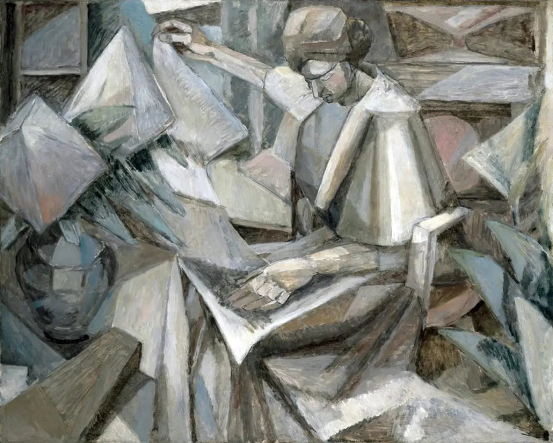 Kvinden med phlox - Albert Gleizes