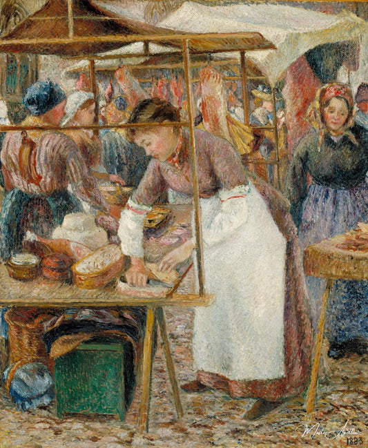 La femme de boucher - Camille Pissarro - Reproductions de tableaux et peintures haut de gamme