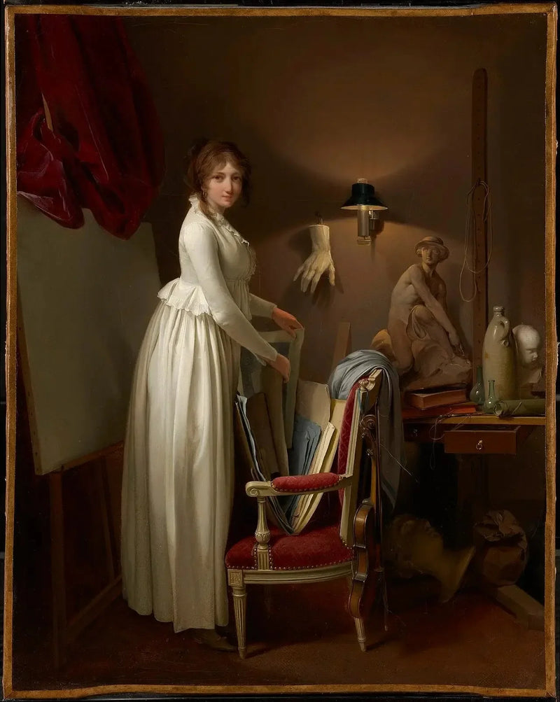 Kunstnerens kone i sit værksted - Louis-Léopold Boilly
