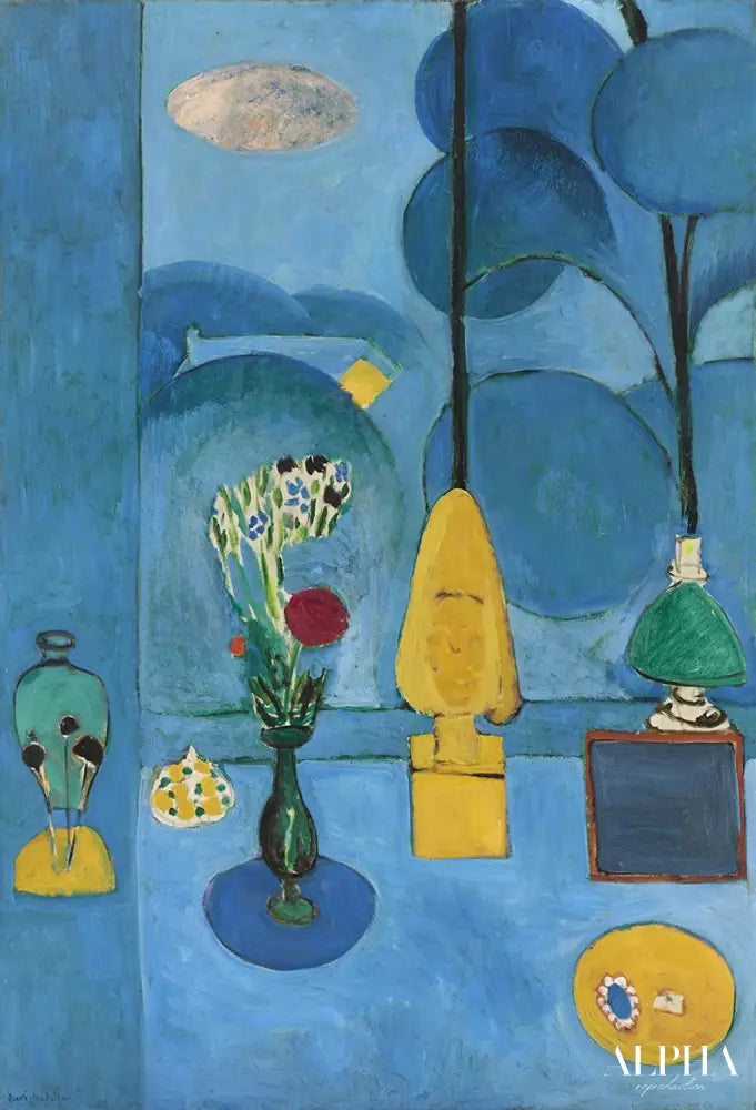 La fenêtre bleue - Matisse - Reproductions de tableaux et peintures haut de gamme