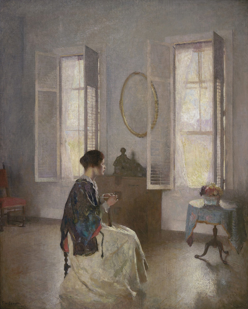 Det åbne vindue - Frank Weston Benson