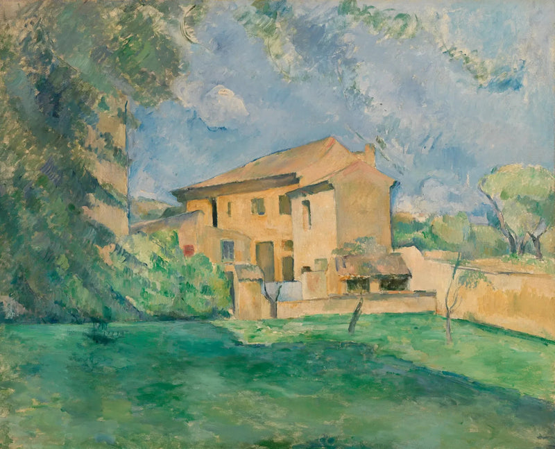 Gården ved Jas de Bouffan - Paul Cézanne