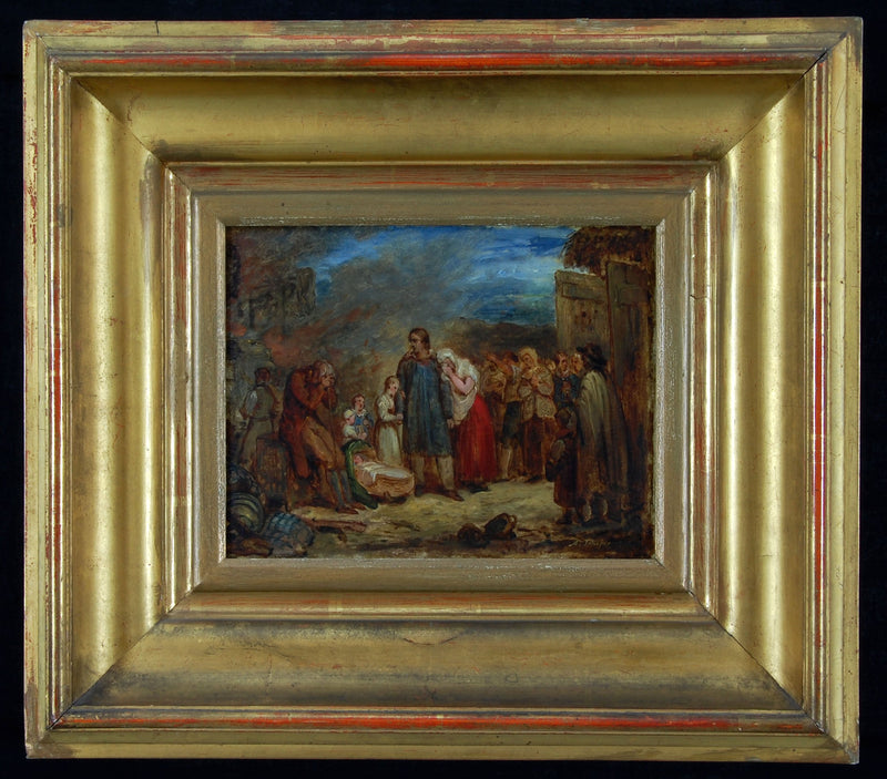 Den brændende gård - Ary Scheffer