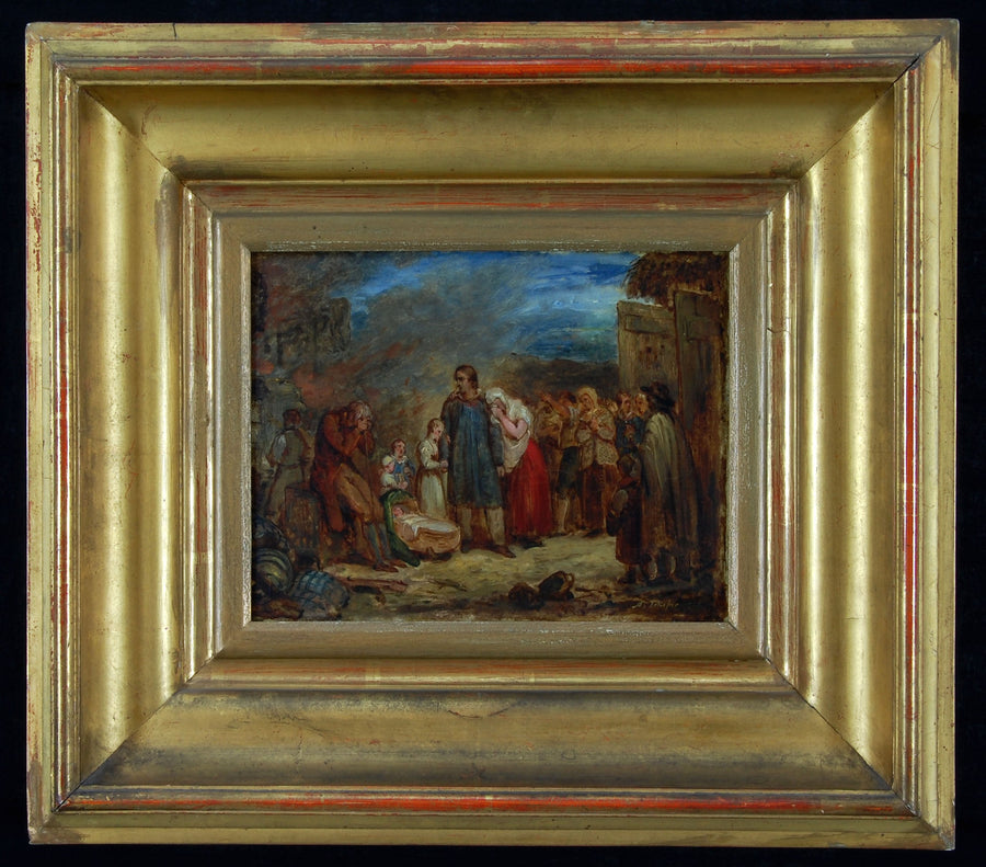 Den brændende gård - Ary Scheffer