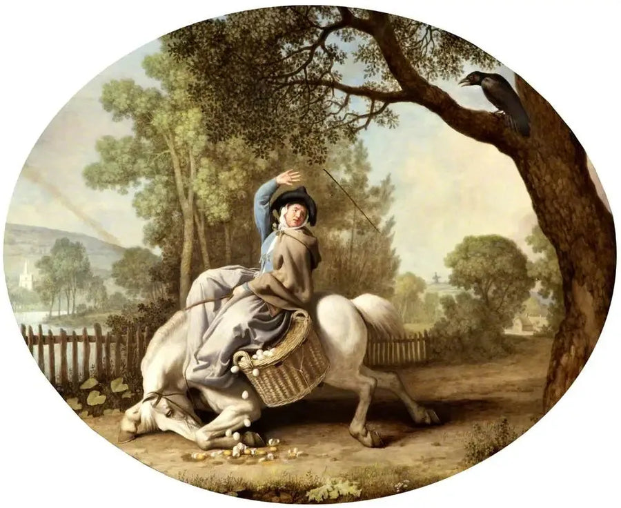 Den gårdmand og ravnen - George Stubbs