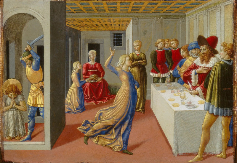 Hérodes fest og Johannes Døberens halshugning - Benozzo Gozzoli