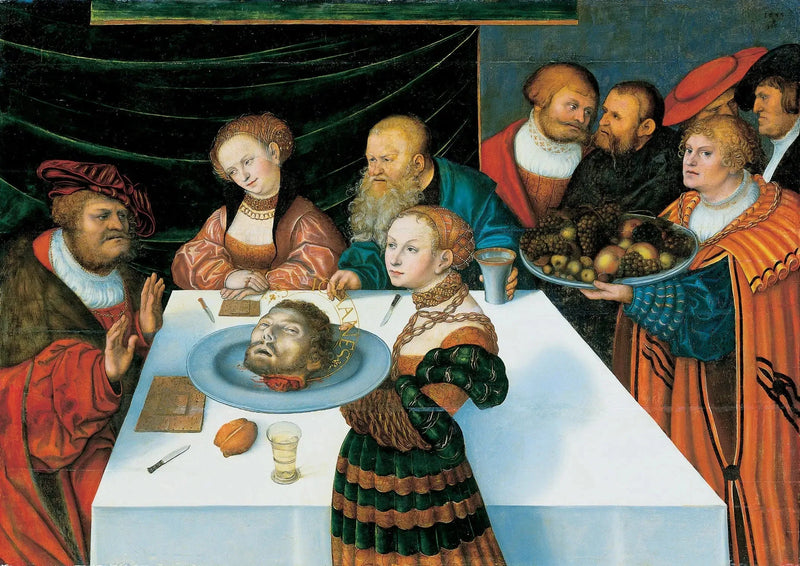 Herodes' Fest - Lucas Cranach den Ældre