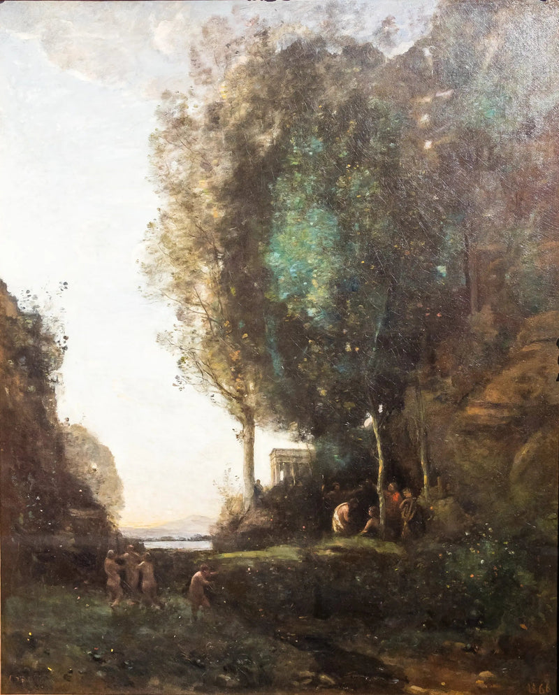 Bacchus-festen (Aftenen) - Jean-Baptiste Camille Corot