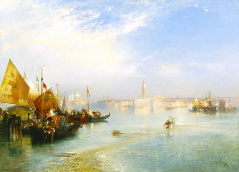 Fiskerens bryllupsfest - Thomas Moran