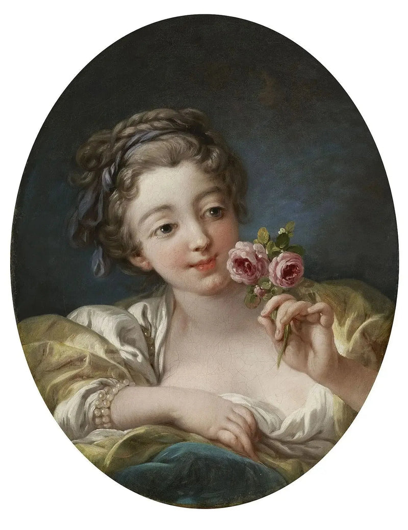 Pigen med roser - François Boucher