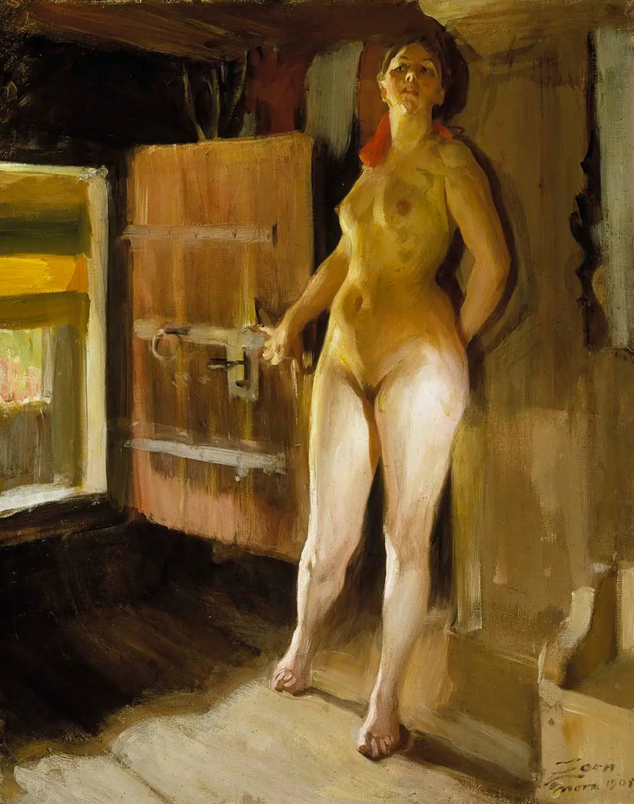 La Fille dans le sauna - Anders Zorn - Alpha Reproduction
