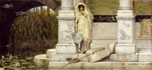 La fille du pêcheur romain - Lawrence Alma-Tadema Reproductions de tableaux à la peinture à l’huile