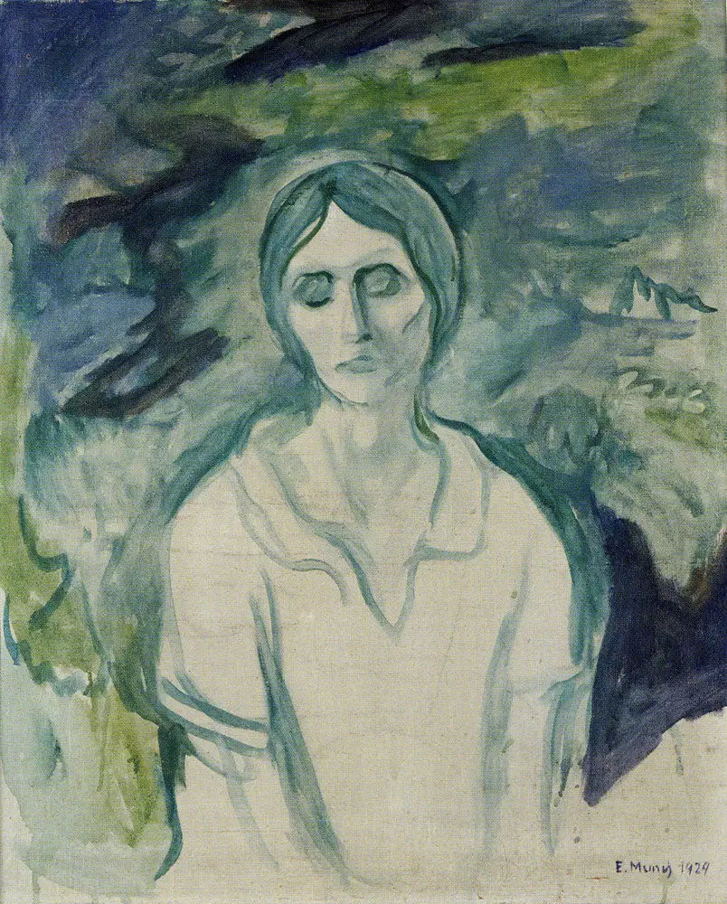 Den gotiske pige - Edvard Munch