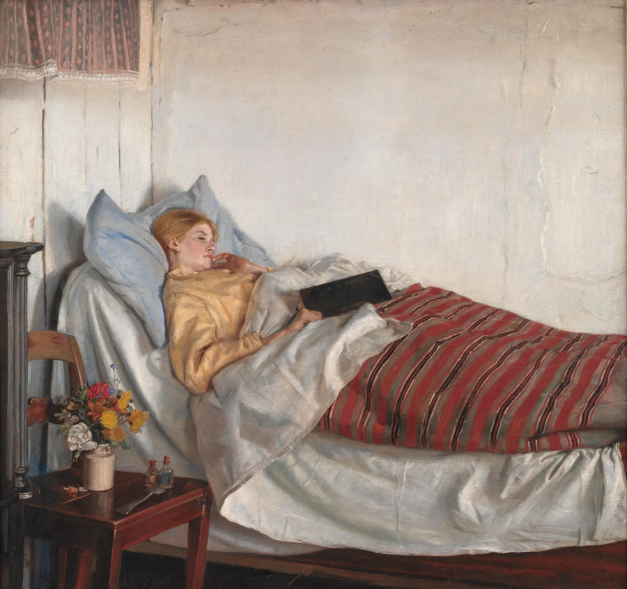 Den syge pige - Michael Peter Ancher