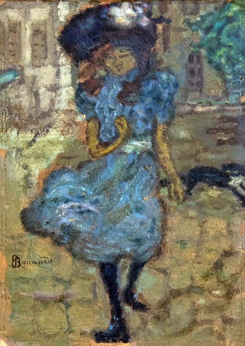 Pigen med katten - Pierre Bonnard