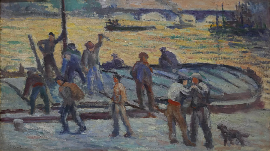 Dagenes afslutning. Cementdekolletéer - Maximilien Luce
