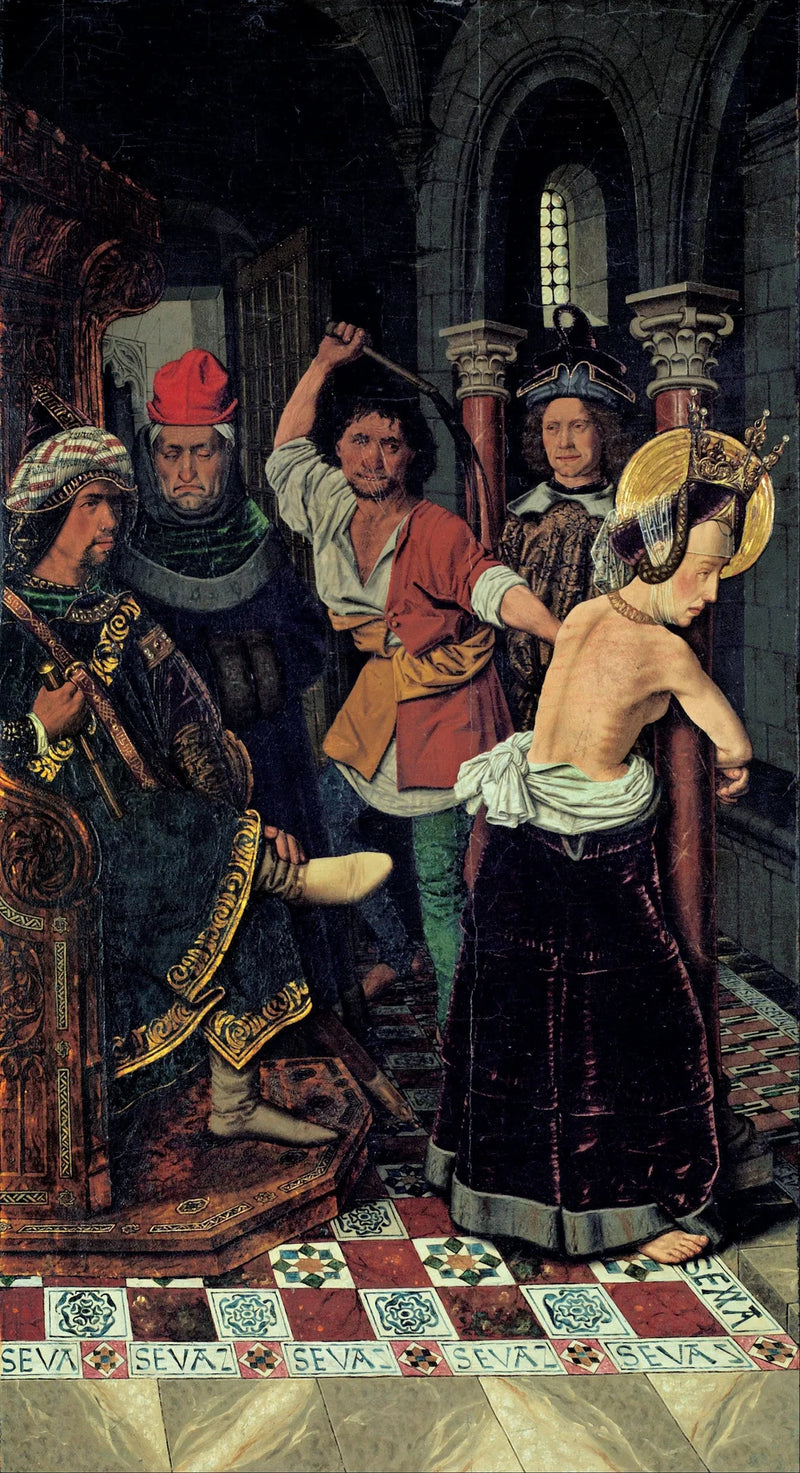 Saint Engracias Flagellering - Bartolomé Bermejo
