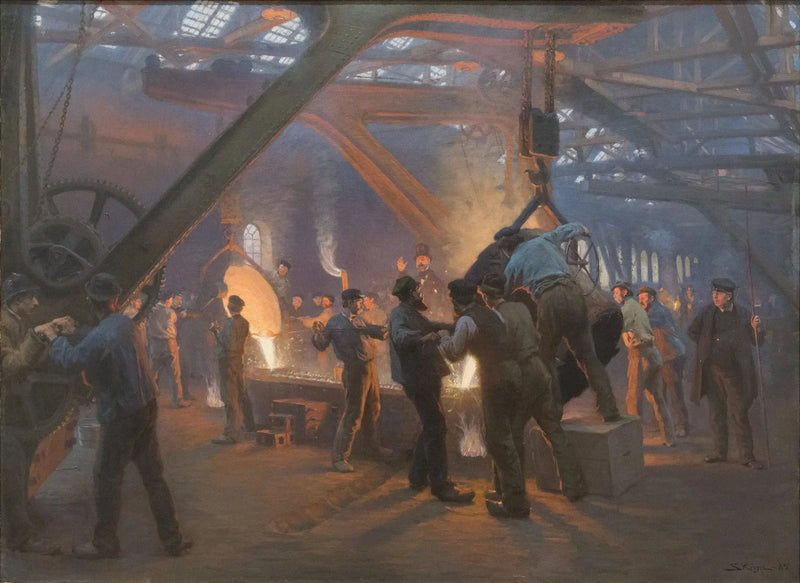 Jernstøberiet, Burmeister og Wain - Peder Severin Krøyer