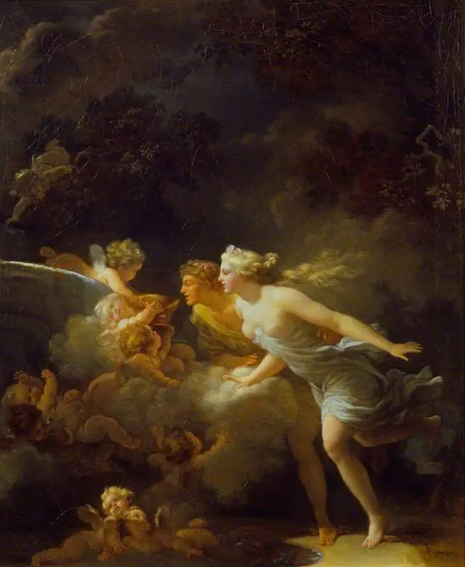 La fontaine de l'amour - Jean-Honoré Fragonard image 1 copie de tableau peinte à la main