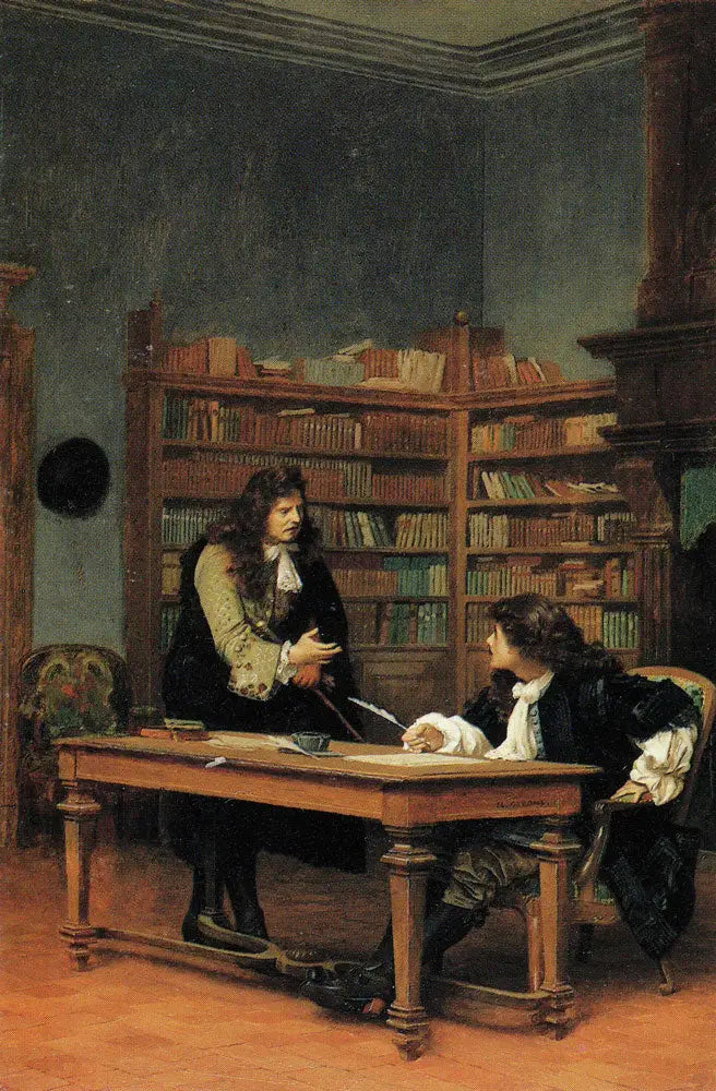 La Fontaine og Molière - Jean-Léon Gérôme