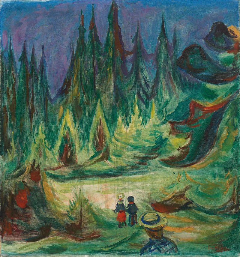Den fortryllede skov - Edvard Munch