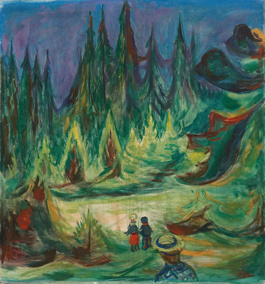 Den fortryllede skov - Edvard Munch