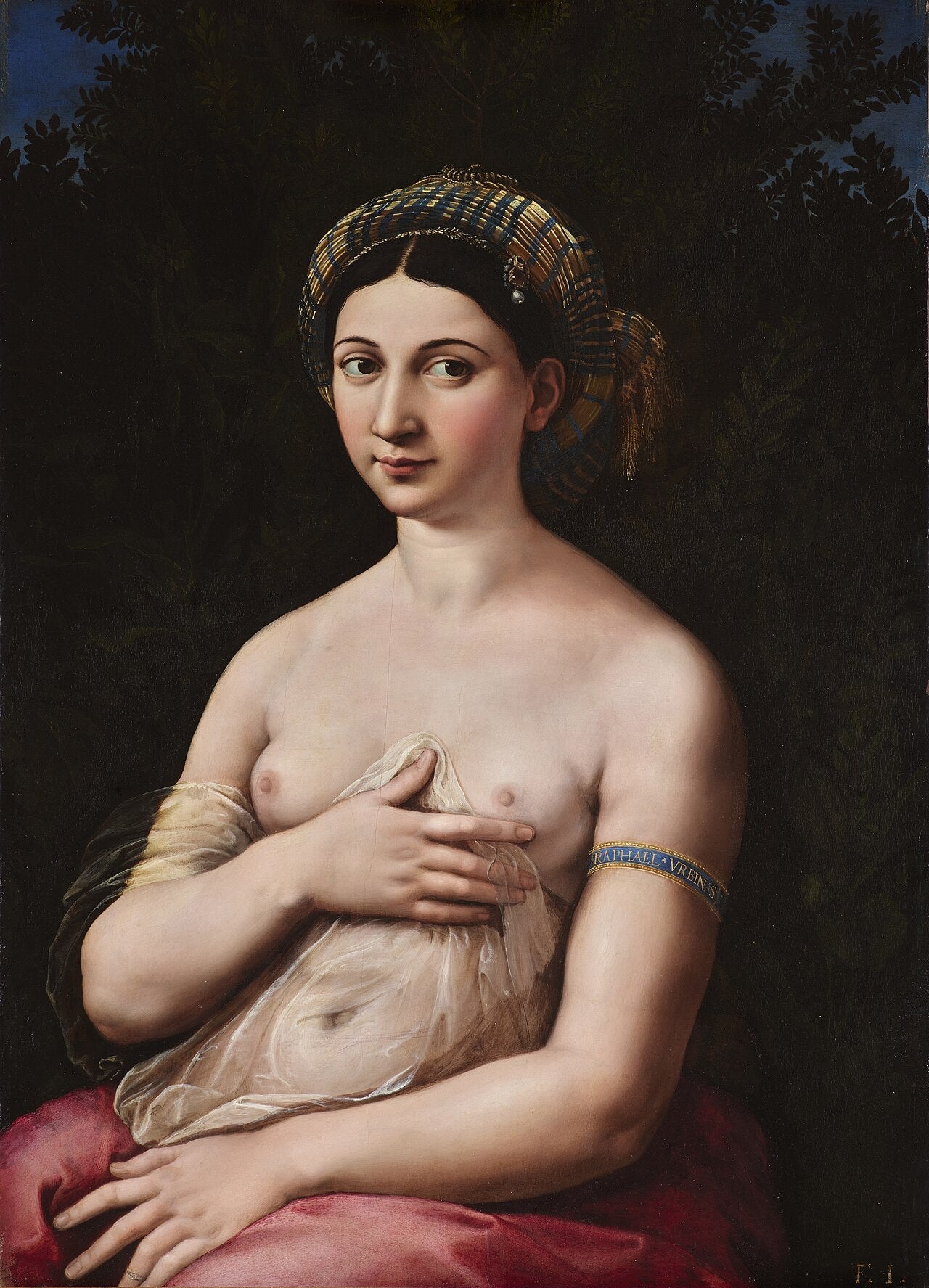 Reproduction du tableau « La Fornarina - Raphaël Sanzio » par Alpha Reproduction en peinture à l’huile
