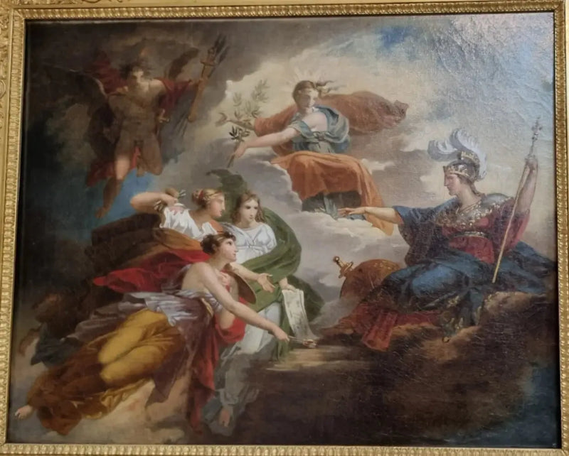 Frankrig, i Minerve, beskytter kunst - Charles Meynier
