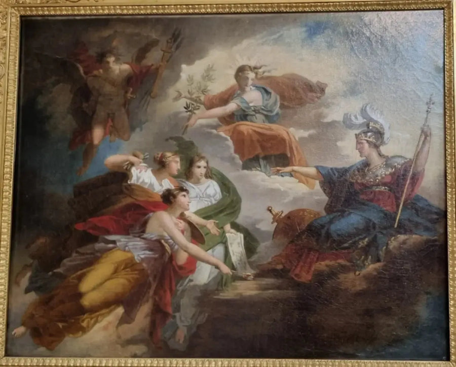 Frankrig, i Minerve, beskytter kunst - Charles Meynier