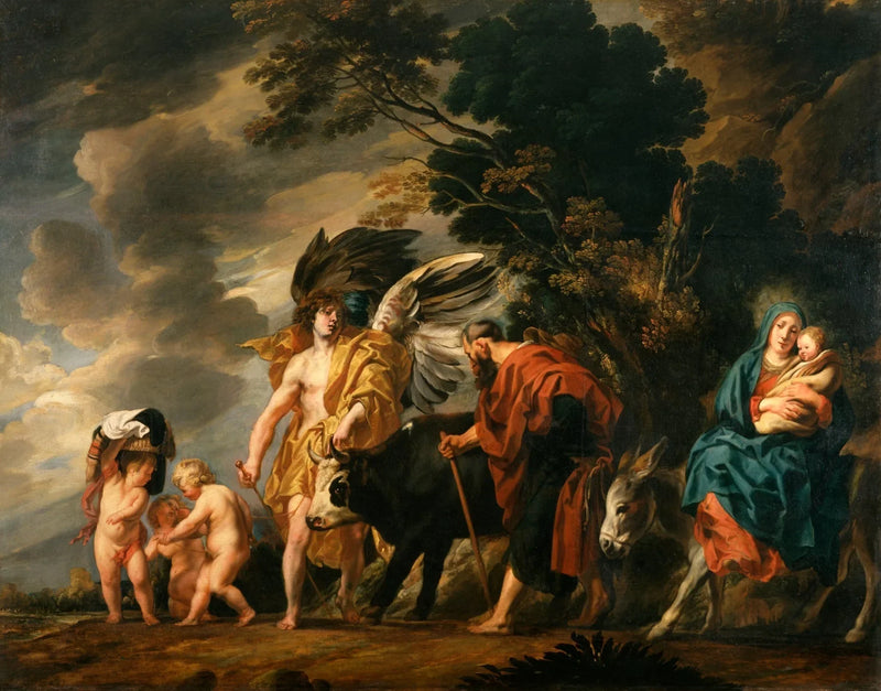 La fuite de la Sainte Famille en Égypte - Jacob Jordaens