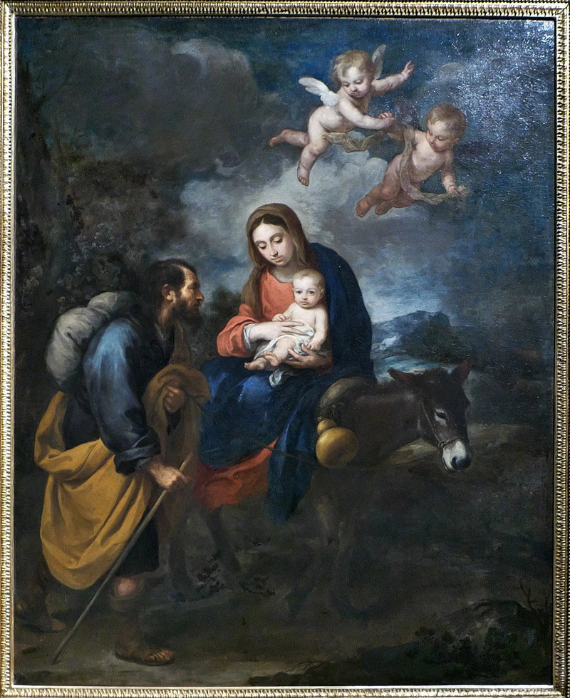 Flugten til Egypten - Bartolomé Esteban Murillo