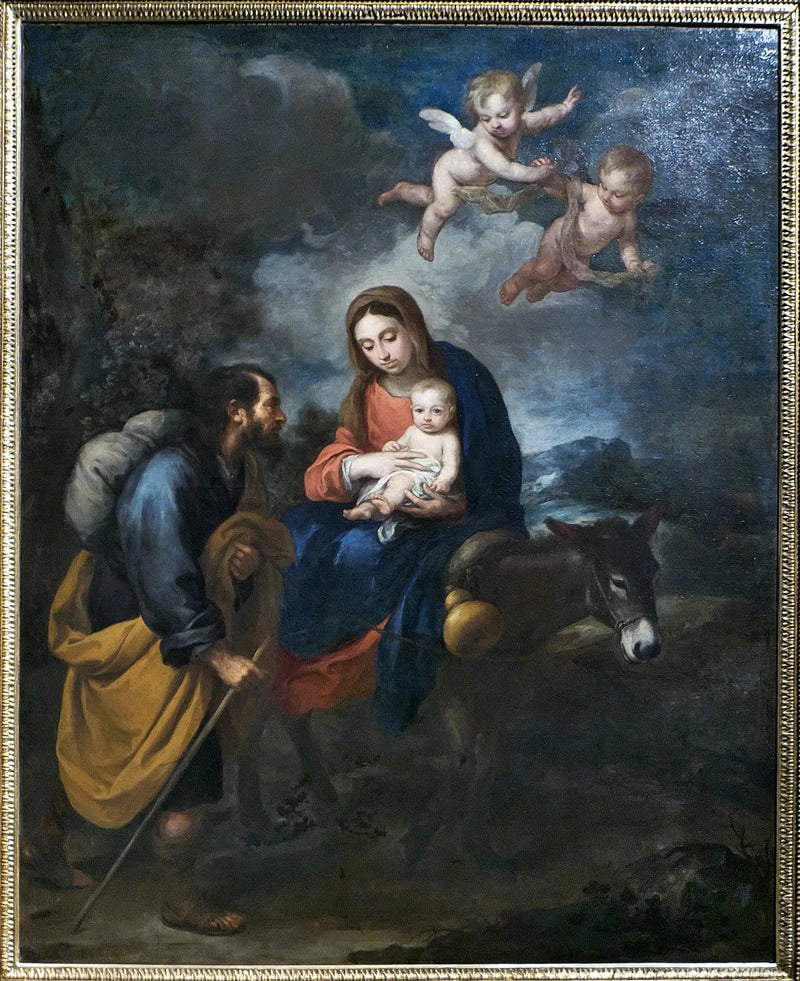 Flugten til Egypten - Bartolomé Esteban Murillo