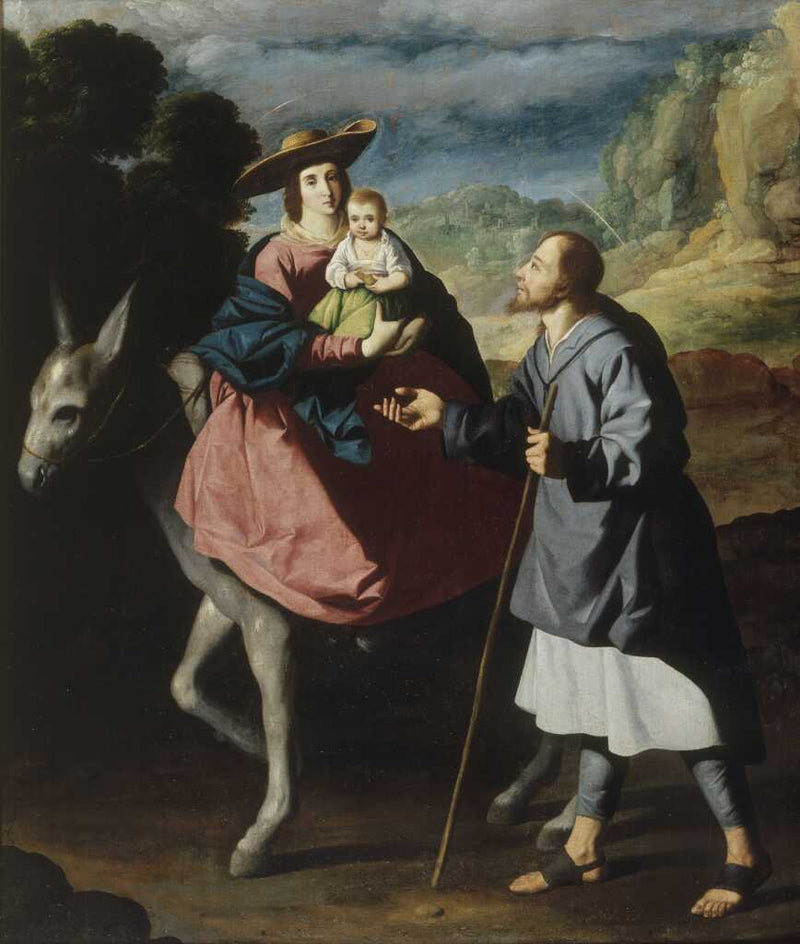 Flugten til Egypten - Francisco de Zurbarán