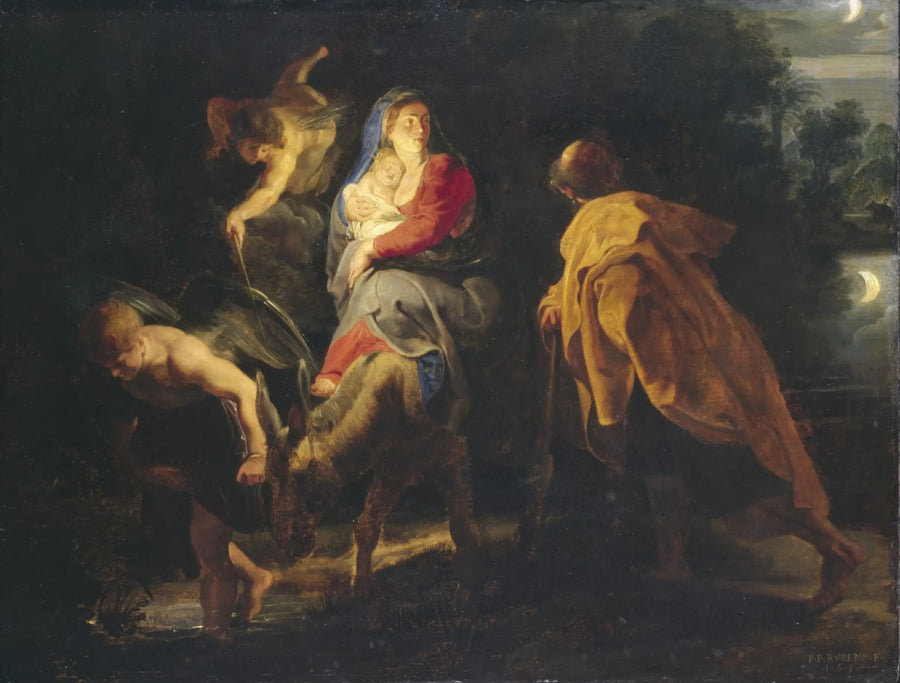Flugten til Egypten - Peter Paul Rubens