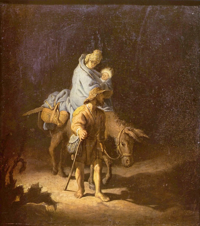 Flugten til Egypten - Rembrandt